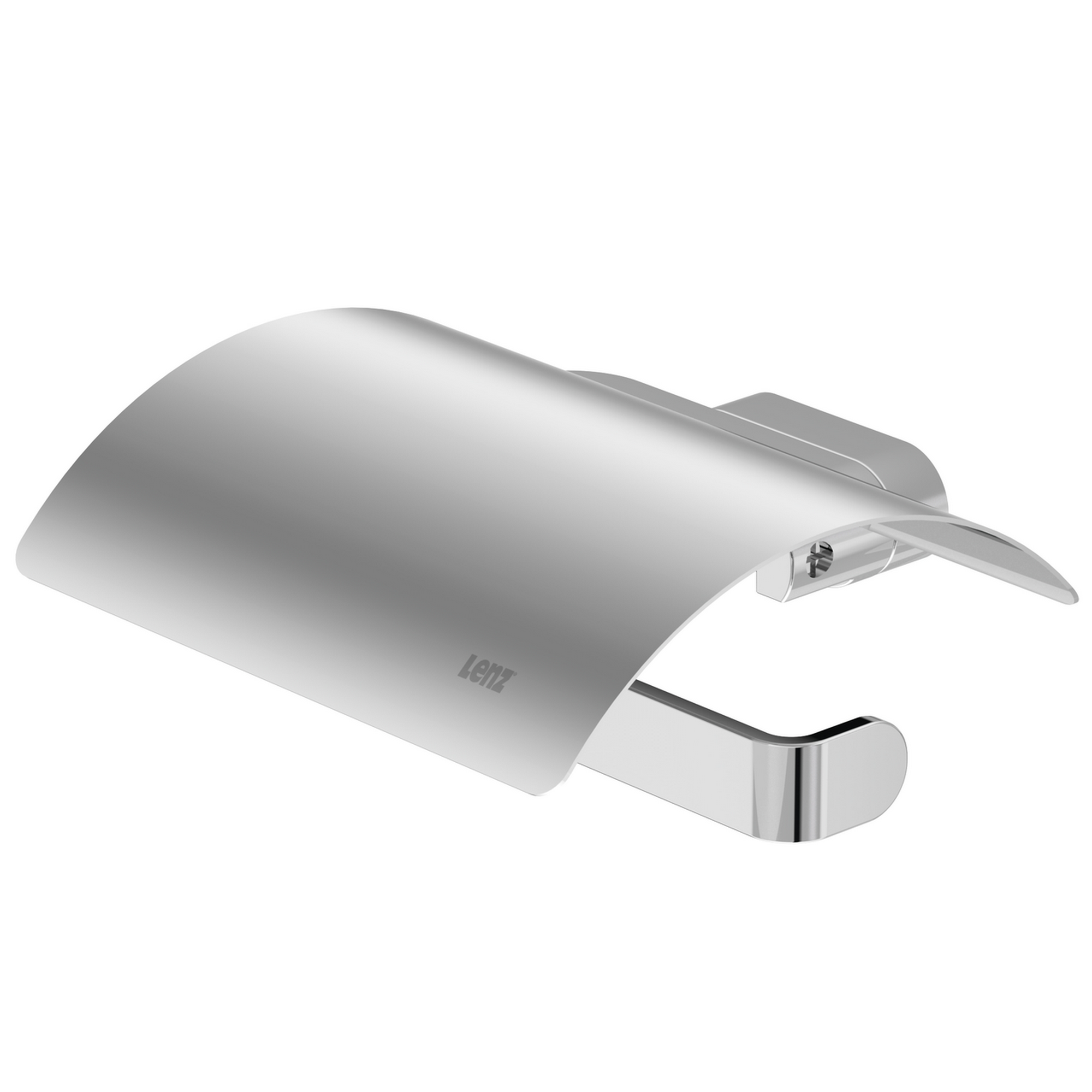 Toilettenpapierhalter mit Deckel 'Aura' wandhängend verchromt + product picture