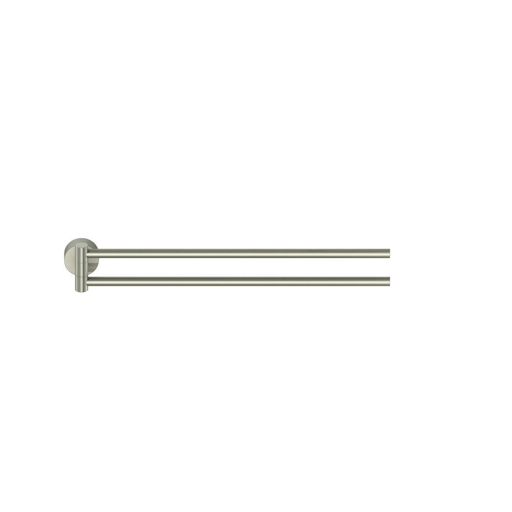 Doppelter Handtuchhalter SCALA nickel-matt