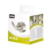 Doppel-Handtuchhaken SCALA Nickel von Lenz in Verpackung