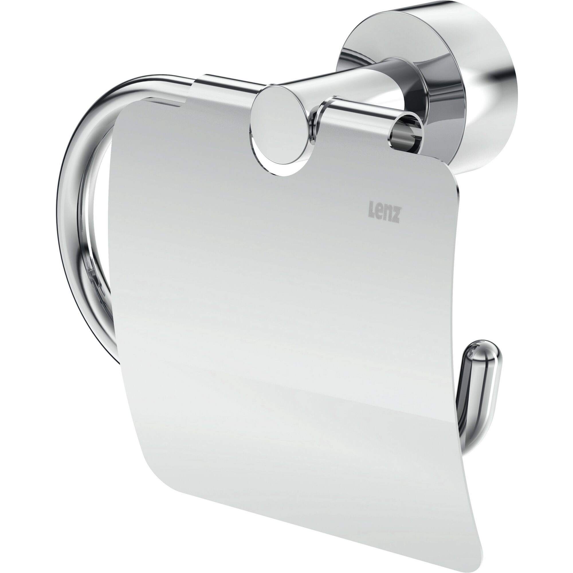 Chromfarbener Toilettenpapierhalter PISA von Lenz