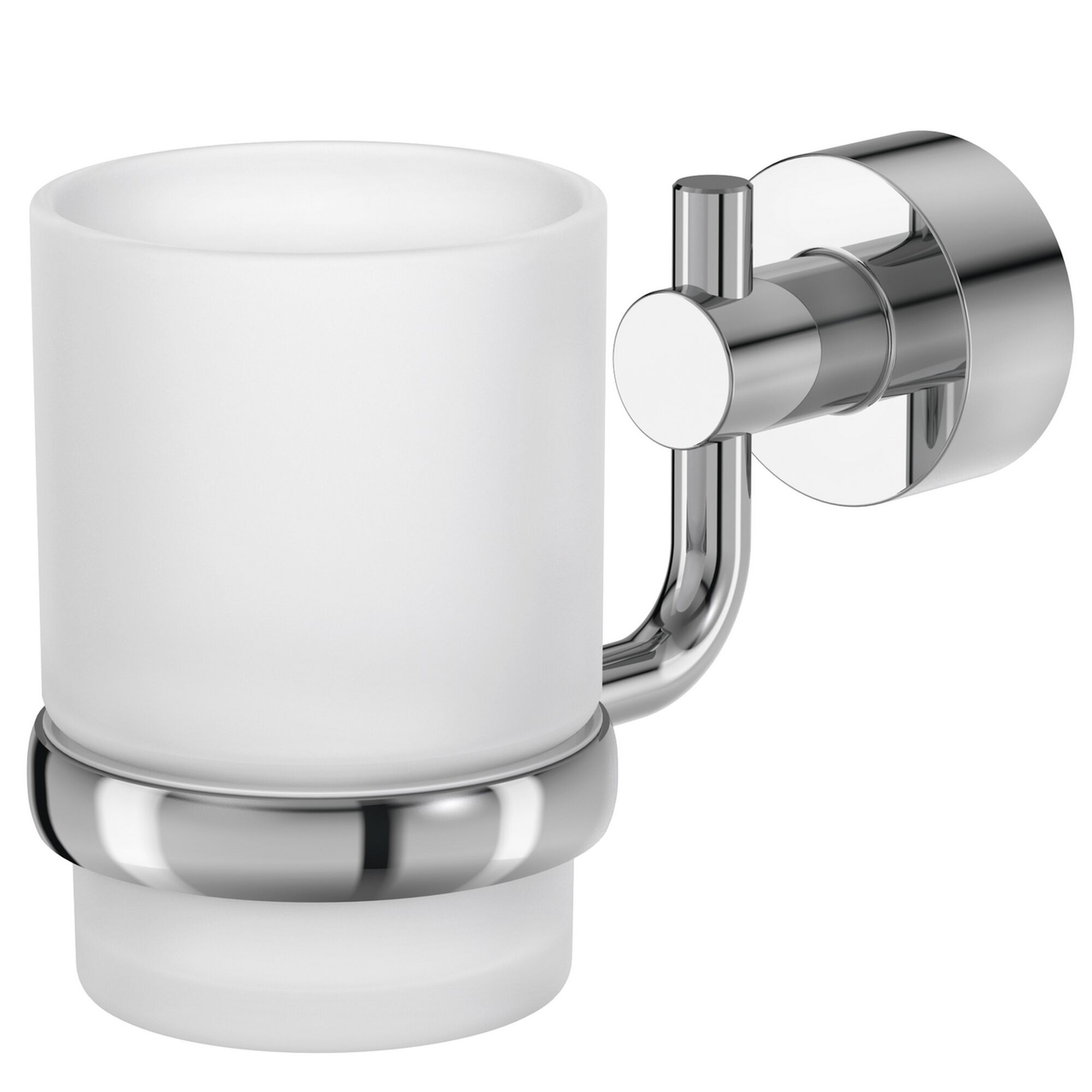 Glas-Zahnputzbecher PISA chrom