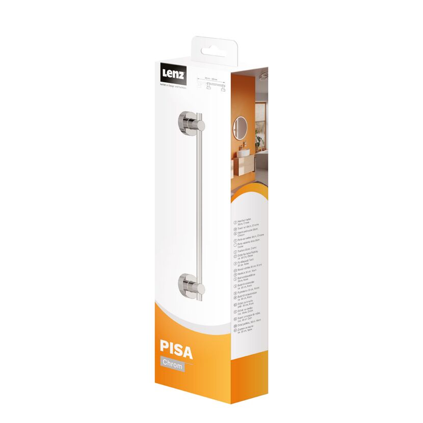 Handtuchhalter PISA chrom 30 cm in Verpackung