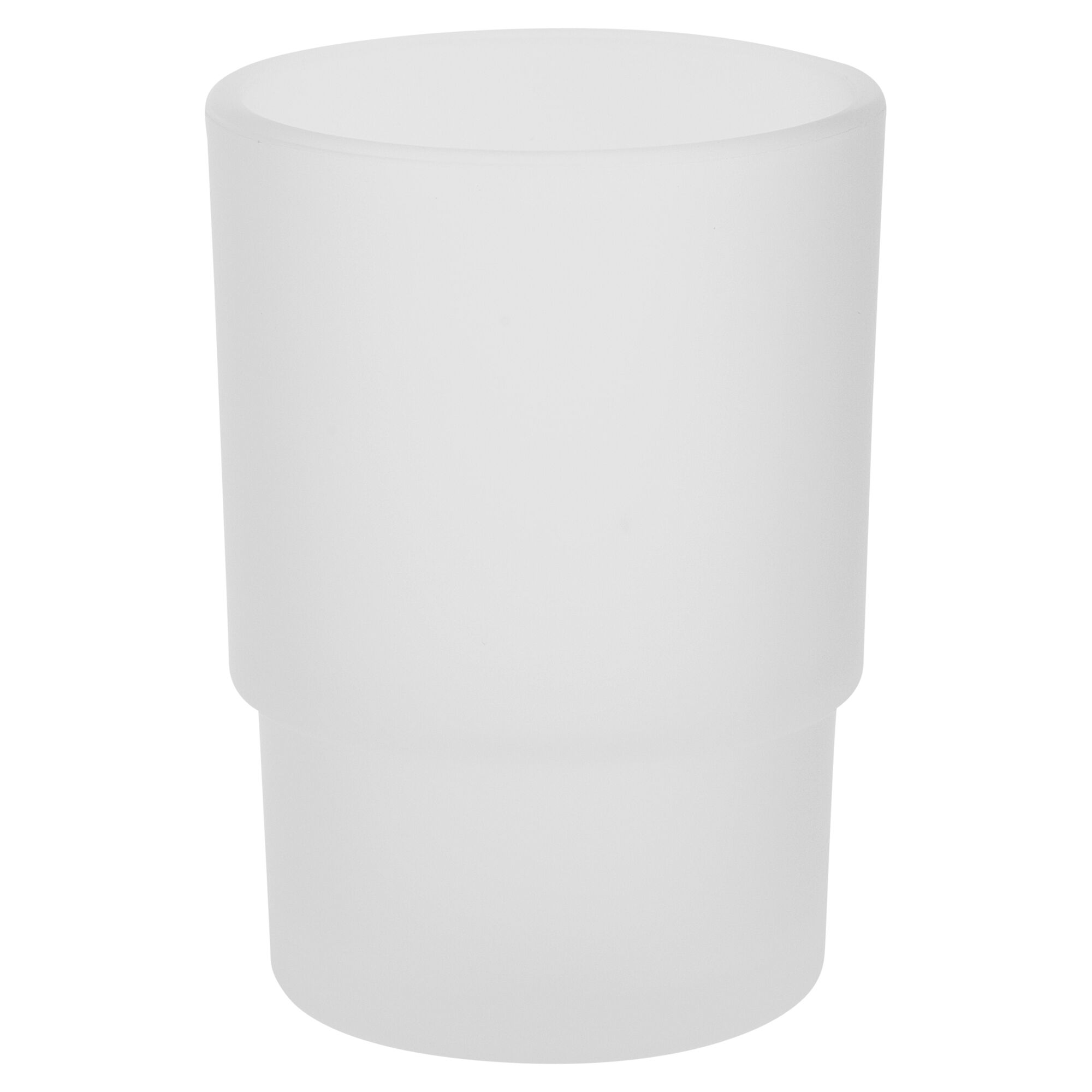 Mattierter Zahnputzbecher in Weiß