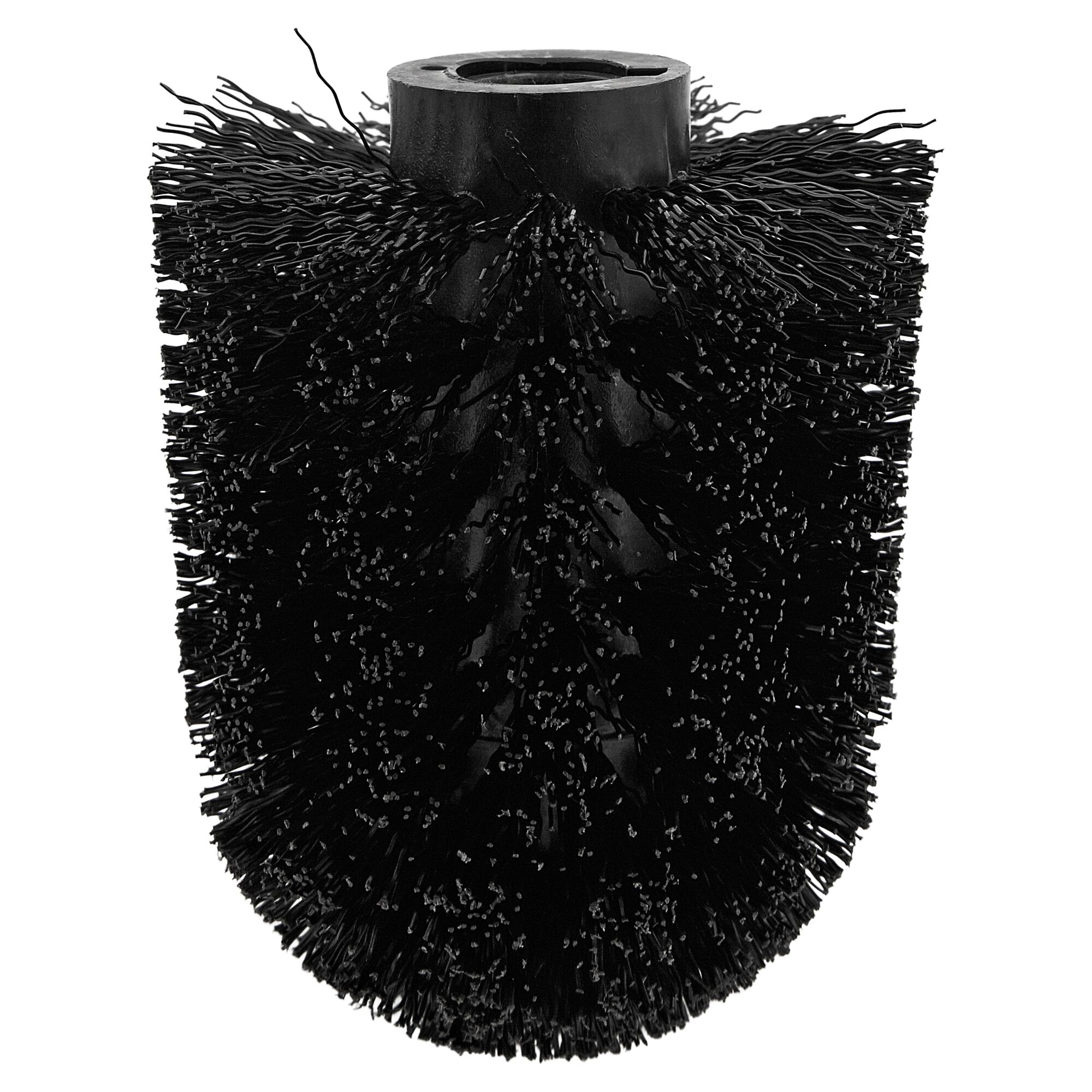 Schwarzer Ersatzbürstenkopf für Toilettenbürste
