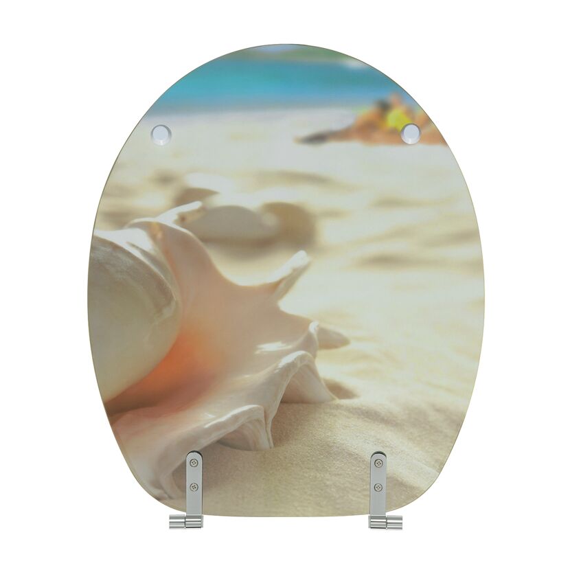 WC-Sitz Palm Beach mit Muschelmotiv