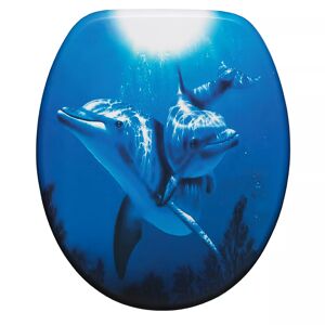 WC-Sitz 'Delfin', blau