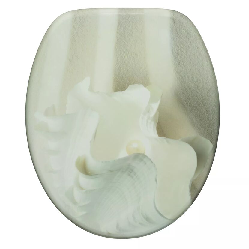 WC-Sitz 'White Pearl' Holzkern
