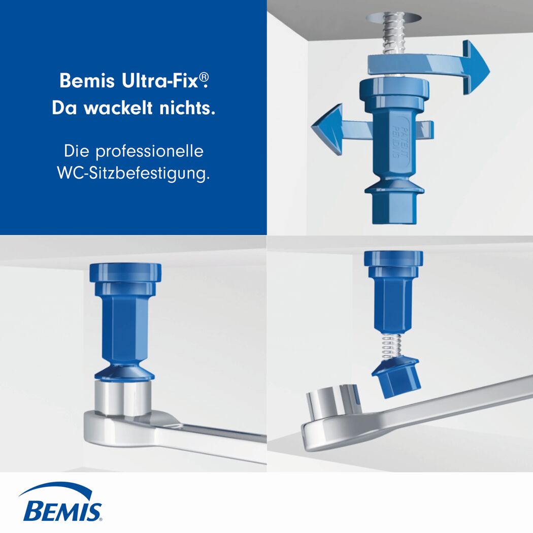 WC-Sitz 'Vegas' mit Absenkautomatik weiß Holzkern