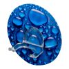 Blauer Static-Loc Wandhaken DUO, Aqua