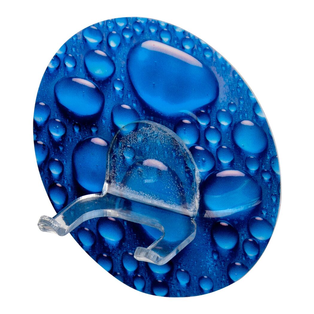 Blauer Static-Loc Wandhaken DUO, Aqua