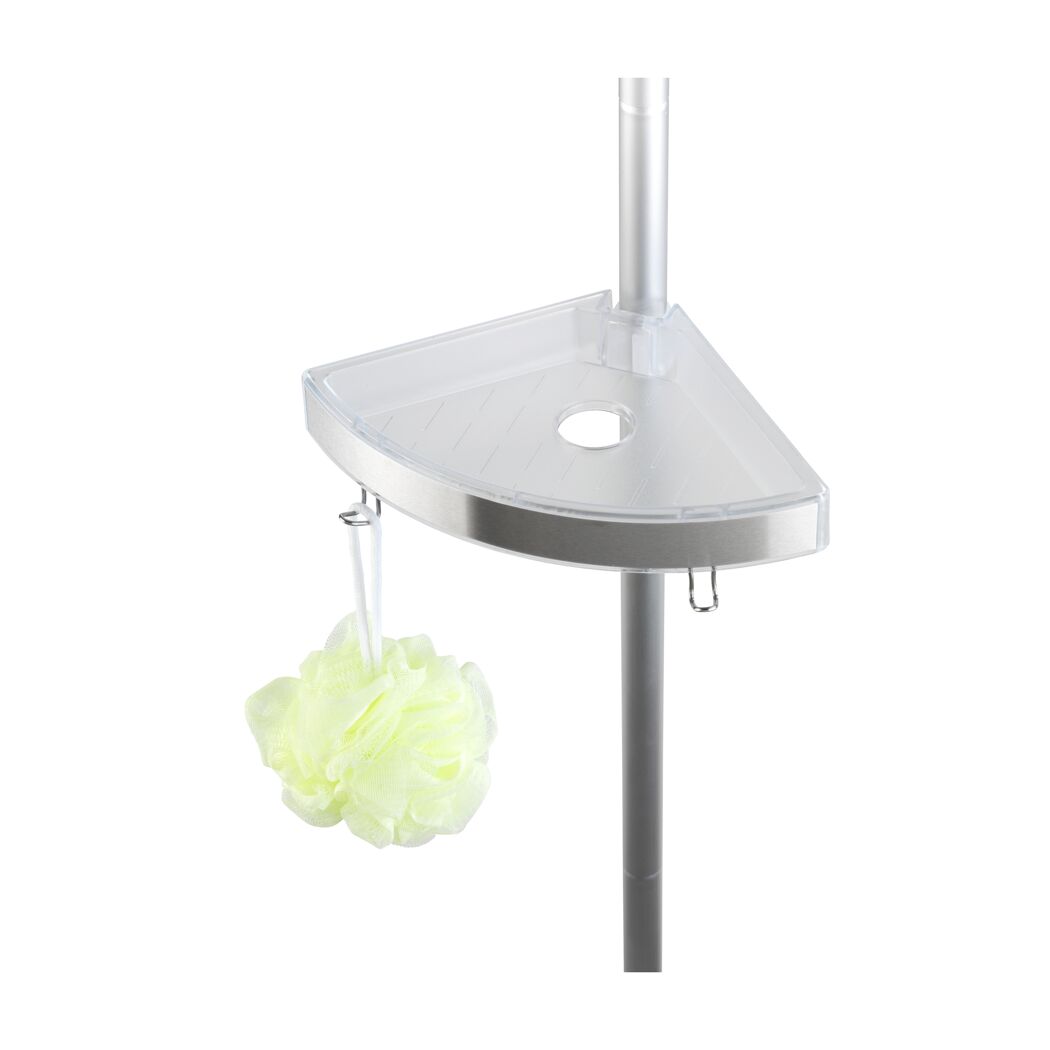 Duschregal mit Luffa