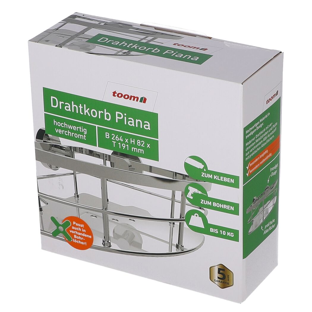 Verchromter Drahtkorb Piana von toom