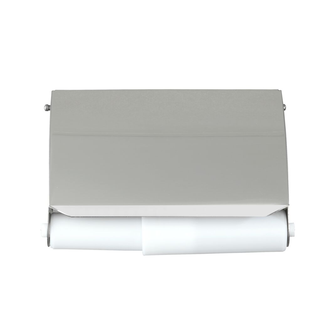 Toilettenpapierhalter mit Deckel und Papierrolle