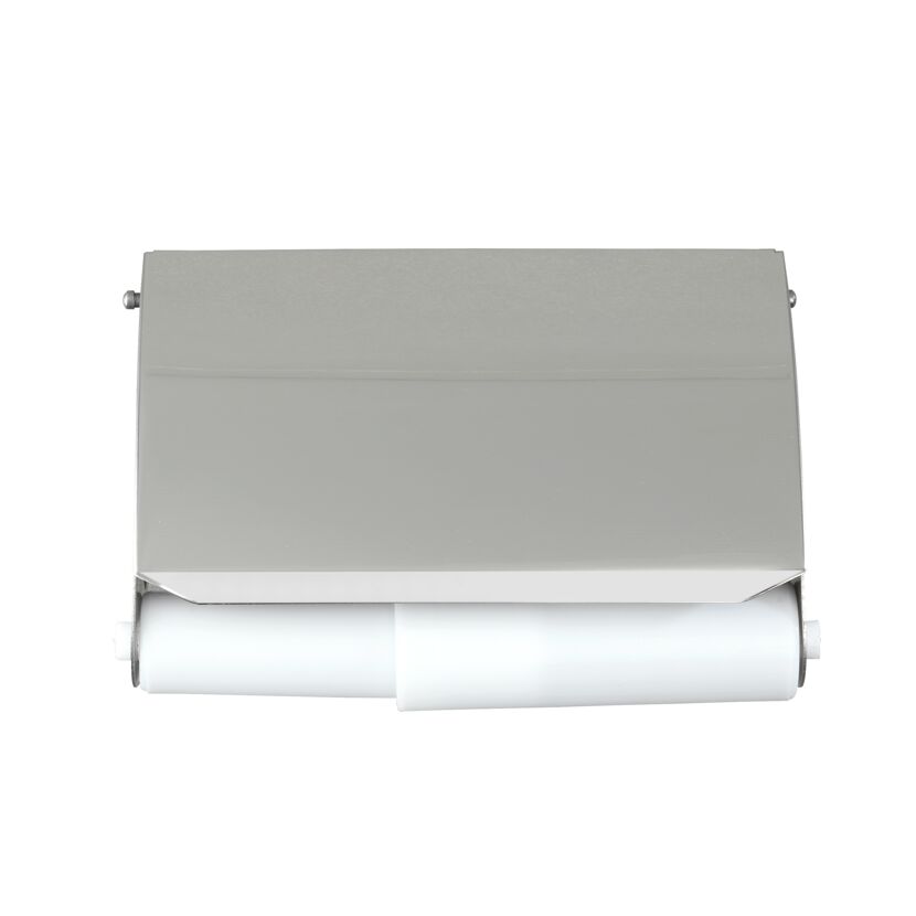 Toilettenpapierhalter mit Deckel und Papierrolle