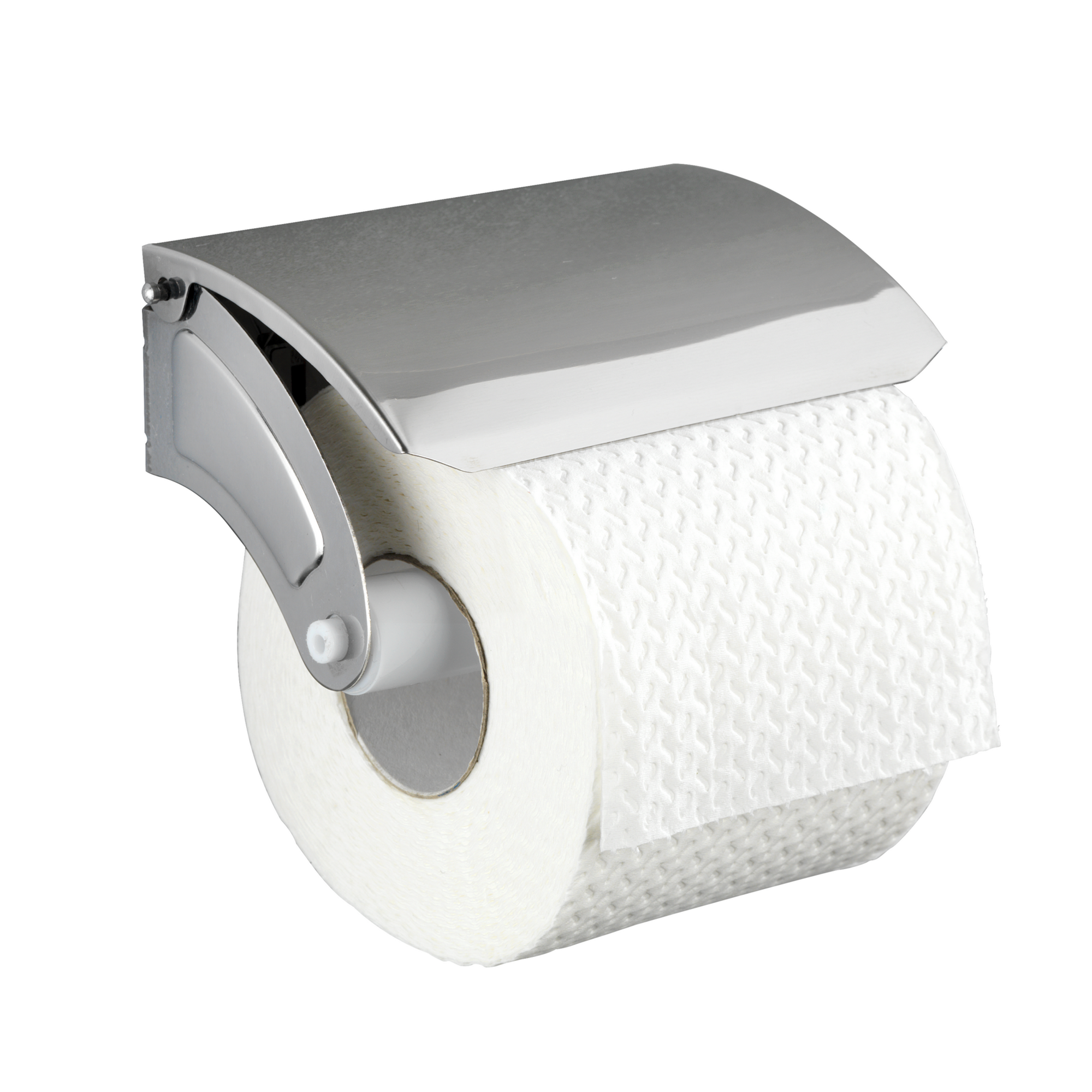 Toilettenpapierhalter 'Basic' Edelstahl rostfrei, mit Deckel