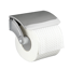 Verkleinertes Bild von Toilettenpapierhalter 'Basic' Edelstahl rostfrei, mit Deckel