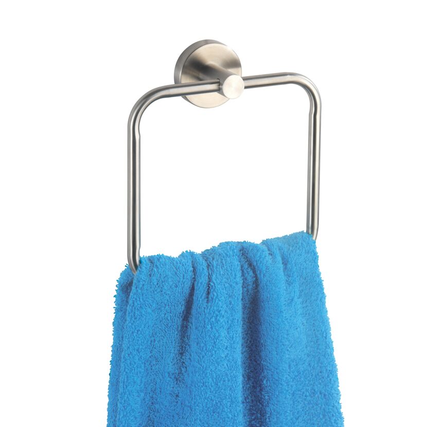 Handtuchring Bosio mit blauem Handtuch