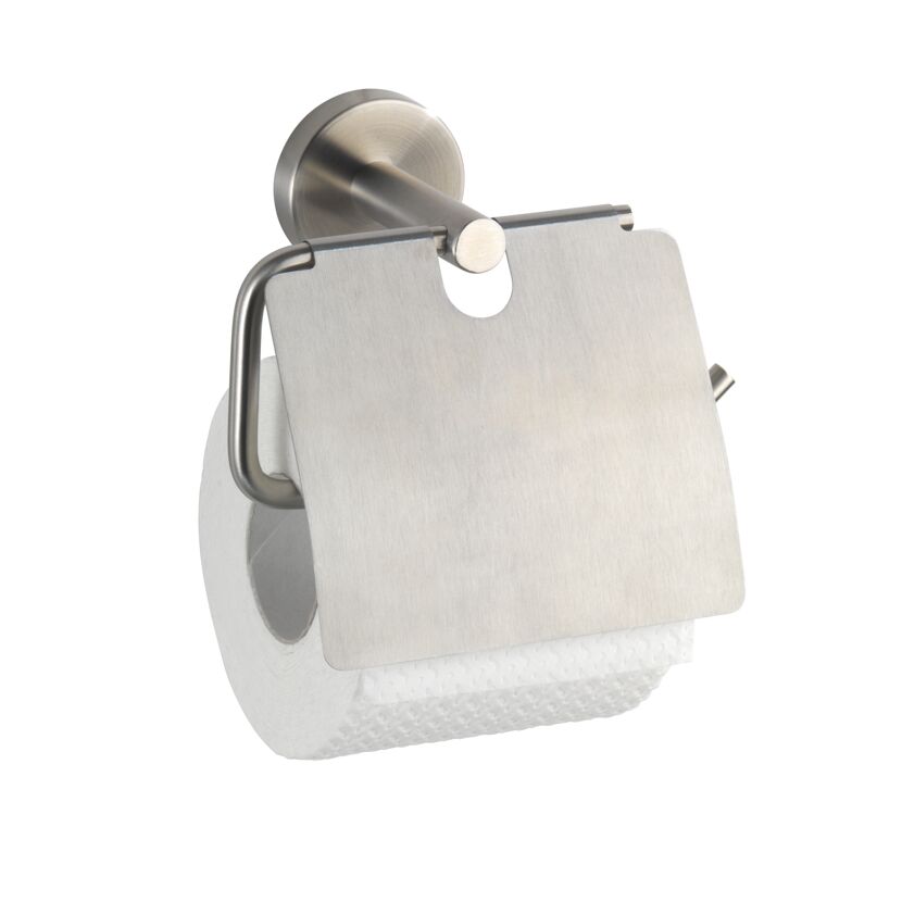 Toilettenpapierhalter 'Bosio matt' Edelstahl rostfrei, mit Deckel