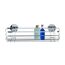 Duschkorb Turbo-Loc Maxiablage Edelstahl mit zwei Flaschen