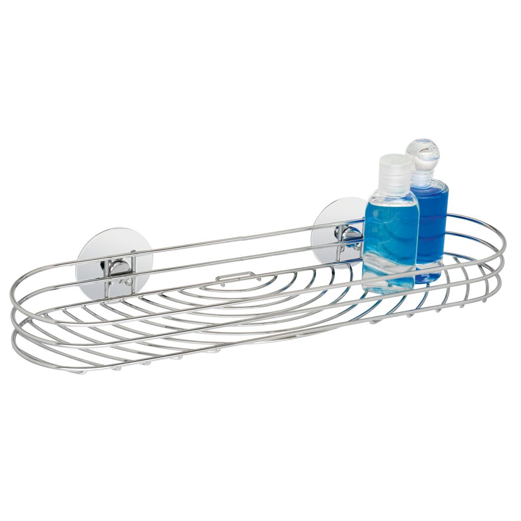 Duschkorb Turbo-Loc Maxiablage mit zwei blauen Flaschen