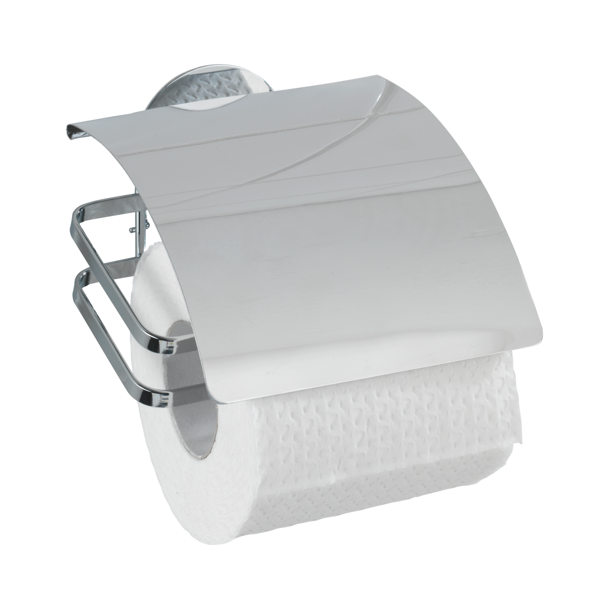 Toilettenpapierhalter 'Turbo-Loc' Edelstahl, mit Deckel + product picture