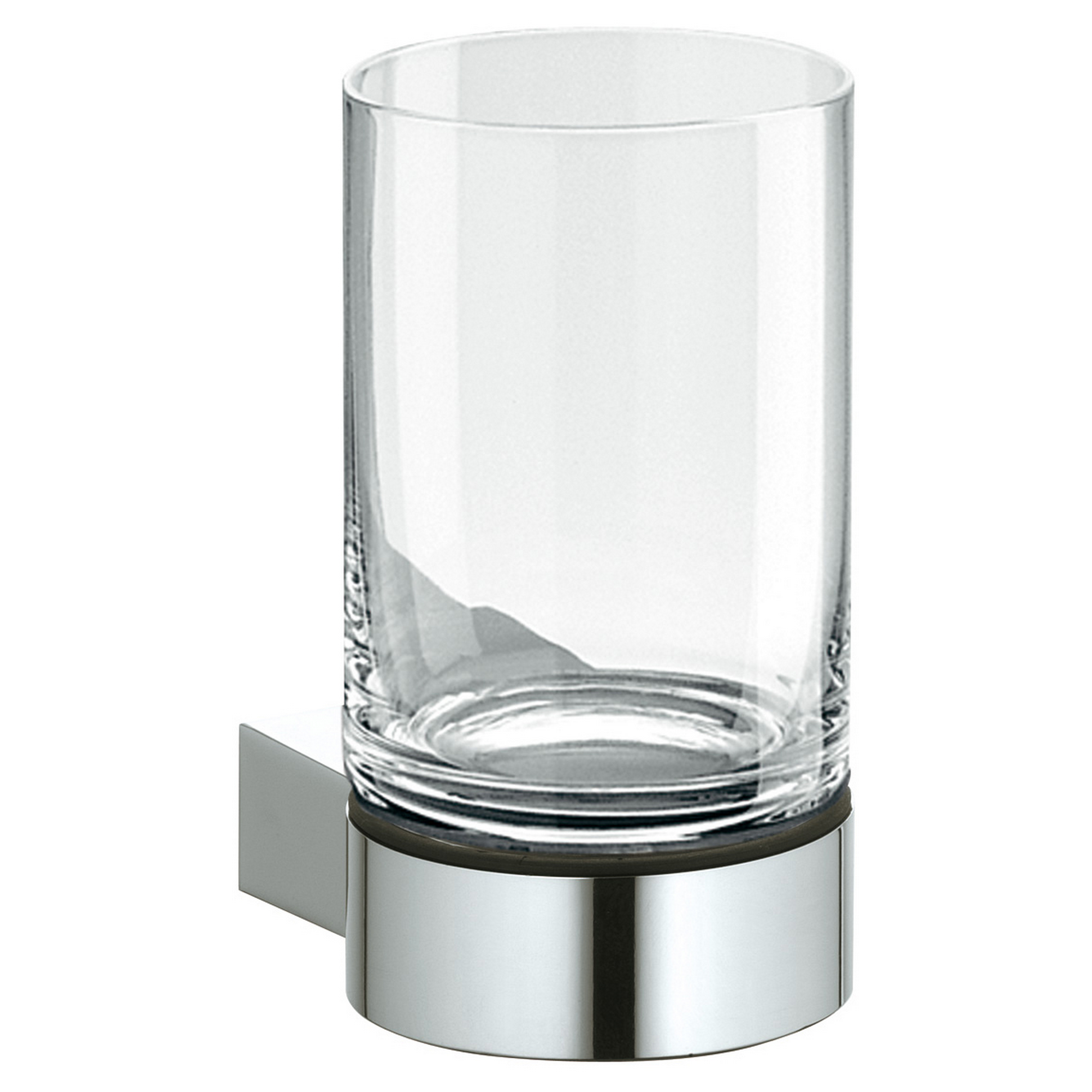 Glashalter 'Plan' mit Echtkristall-Glas, verchromt + product picture