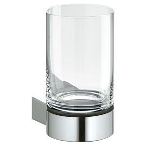 Glashalter 'Plan' mit Echtkristall-Glas, verchromt