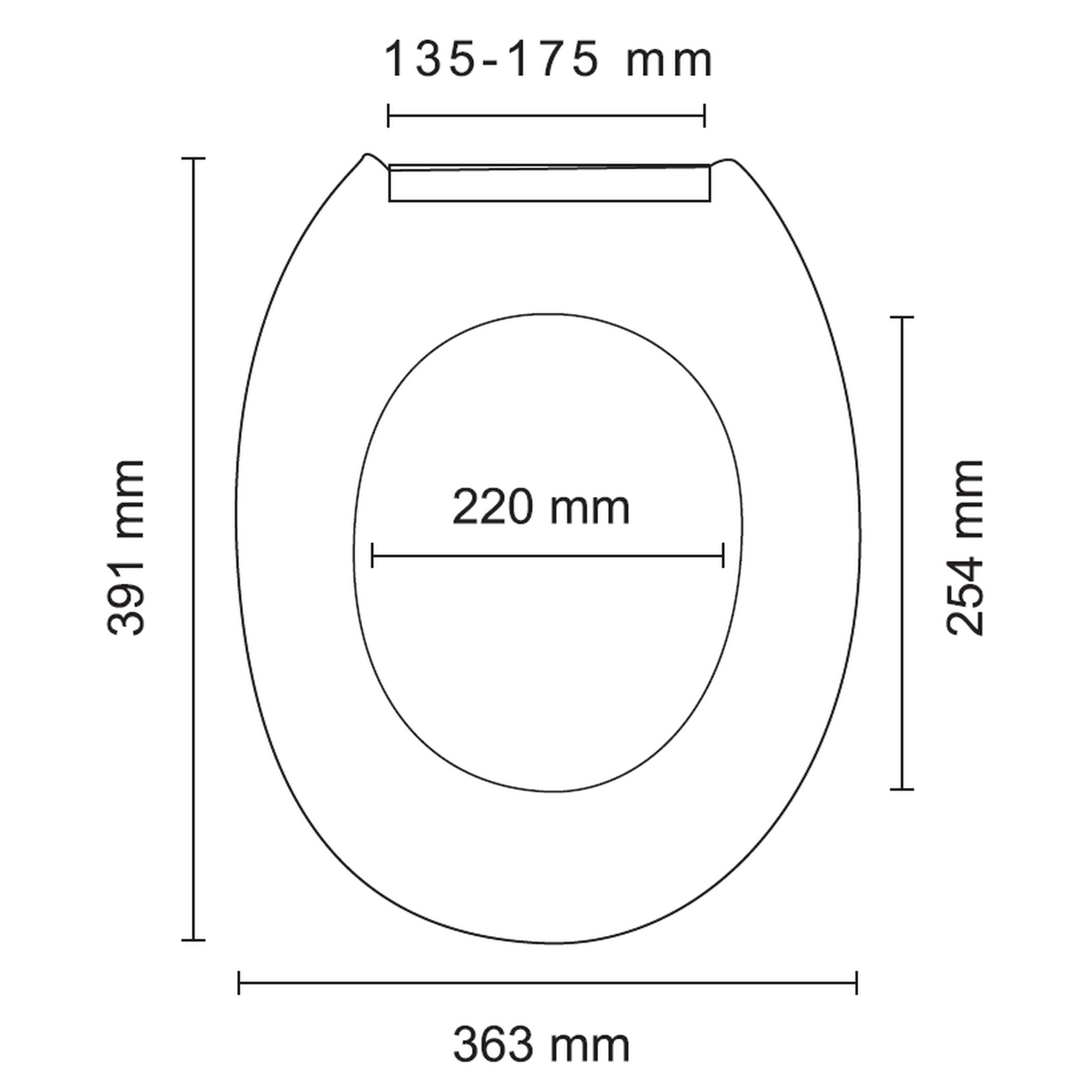 WC-Sitz 'Primus' weiß 39,1 x 36,3 cm + product picture