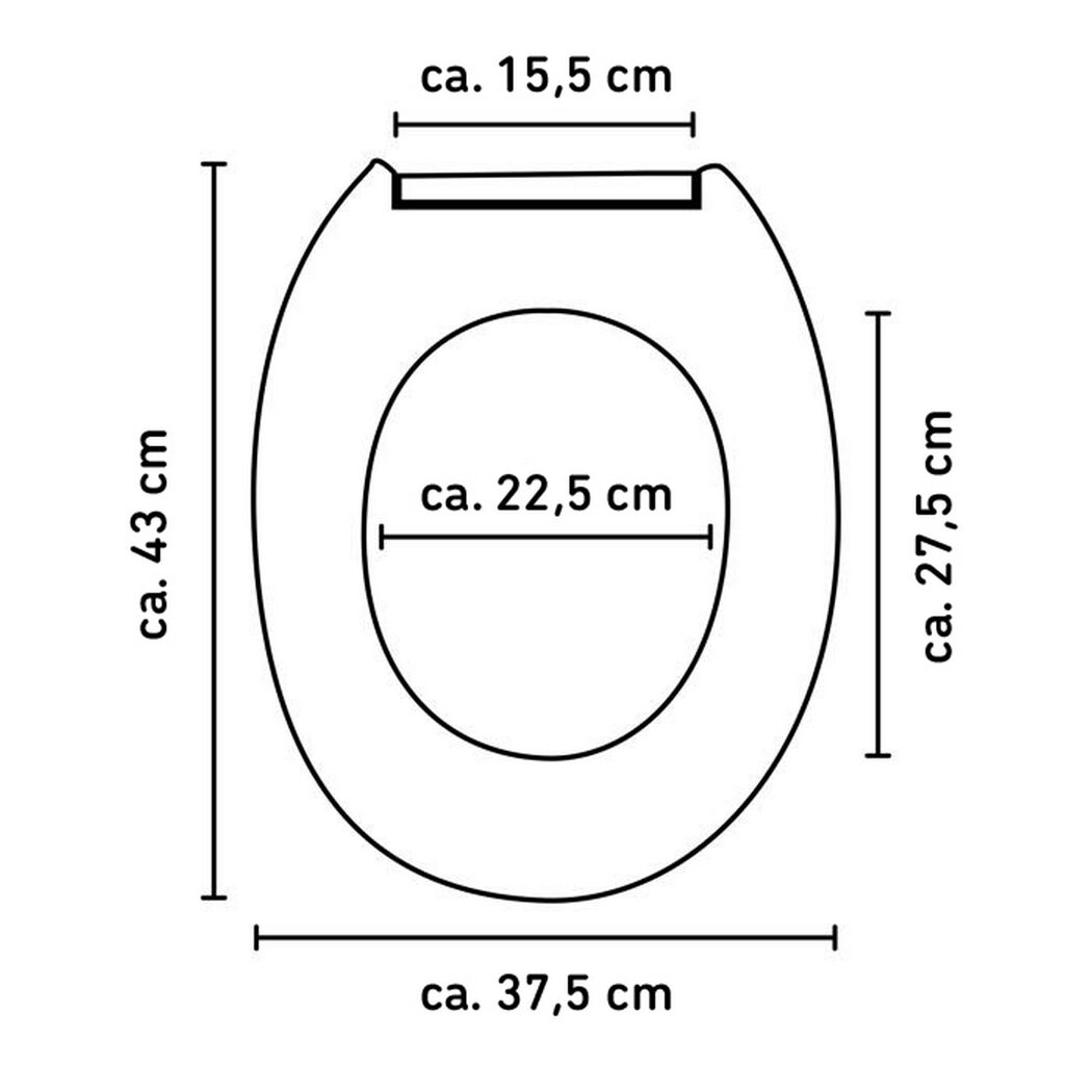 WC-Sitz 'Bambus' hellbraun