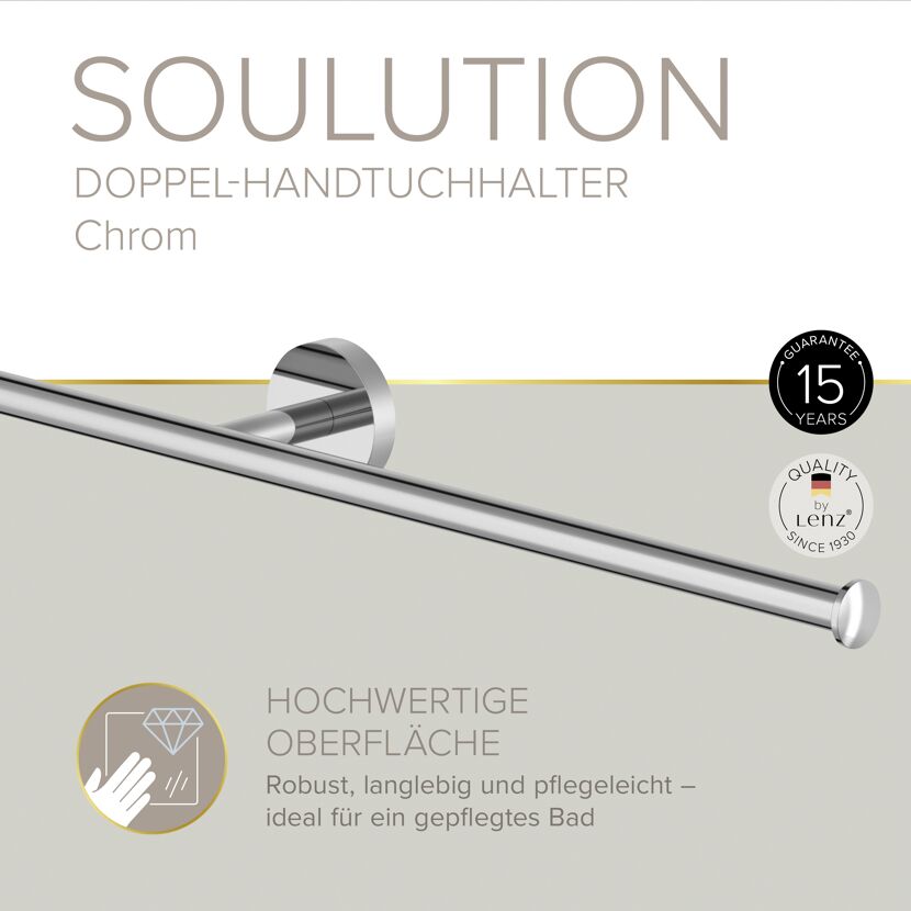 Handtuchhalter 'Soulution' verchromt 62 cm