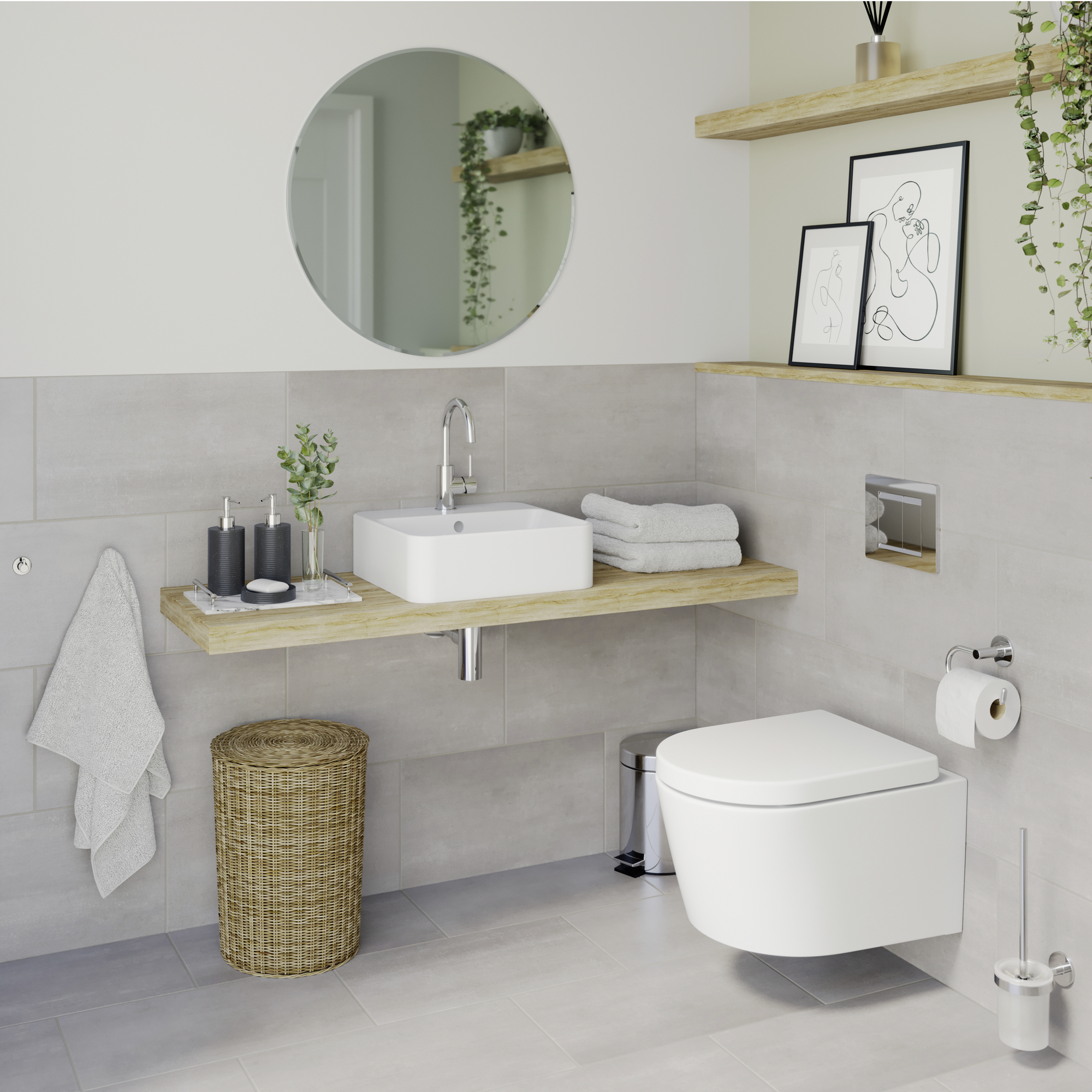 Toilettenpapierhalter 'Vida' wandhängend verchromt