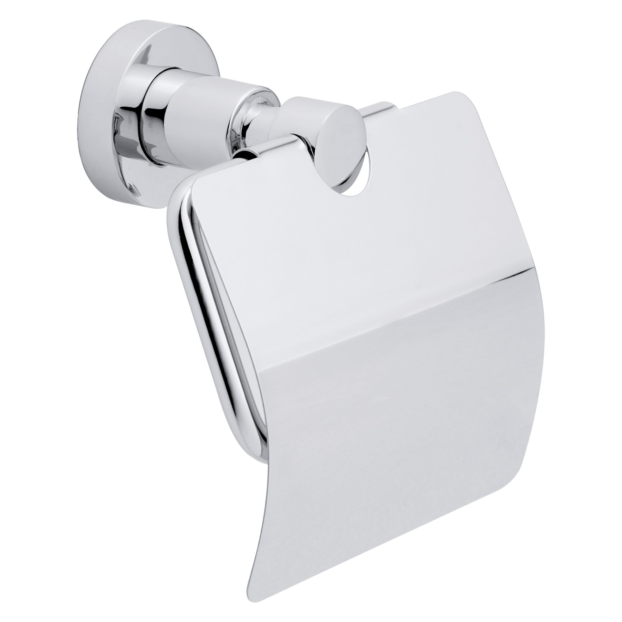 Toilettenpapierhalter mit Deckel, chrom glänzend