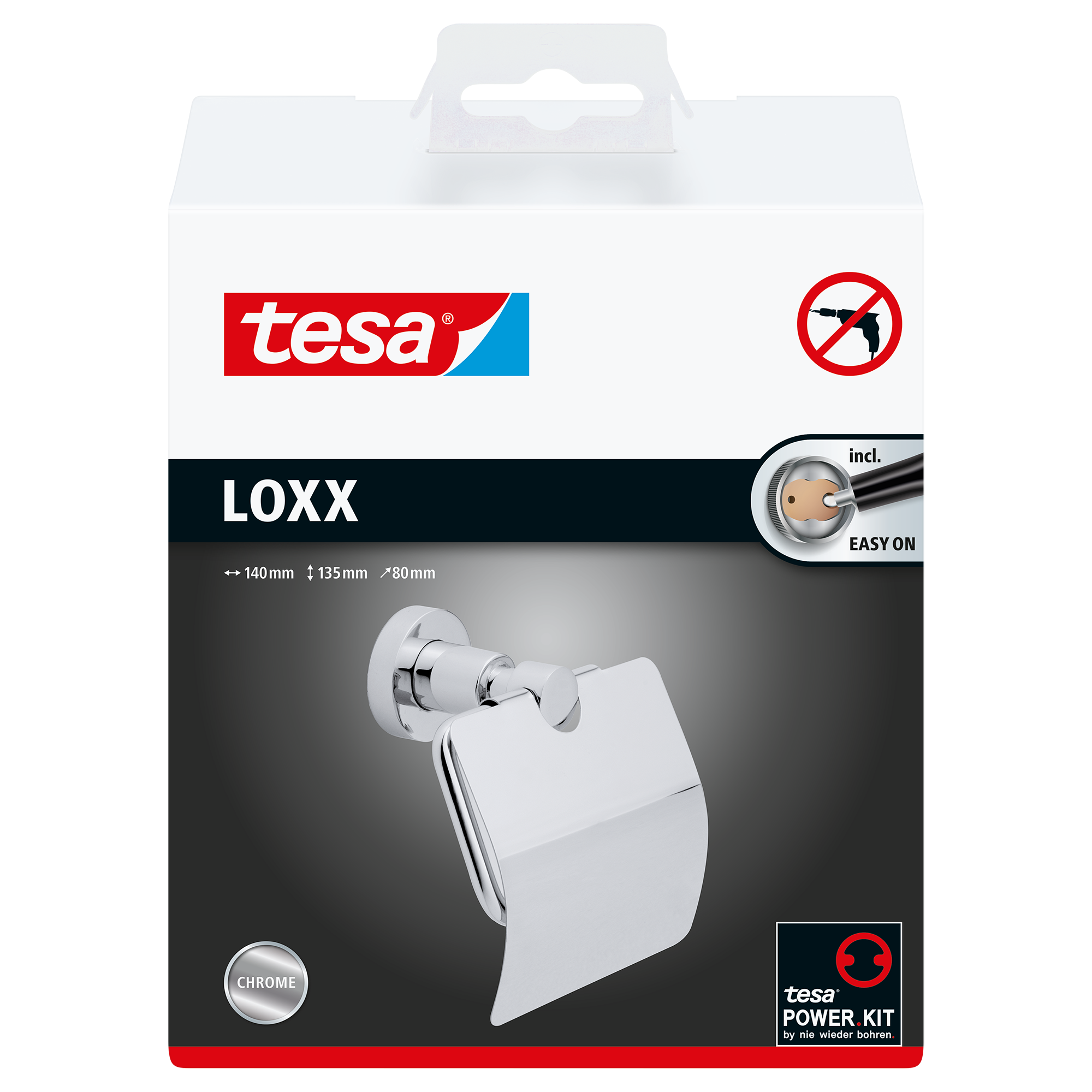 WC-Rollenhalter 'Loxx' mit Deckel 14 x 13,5 x 8 cm + product picture