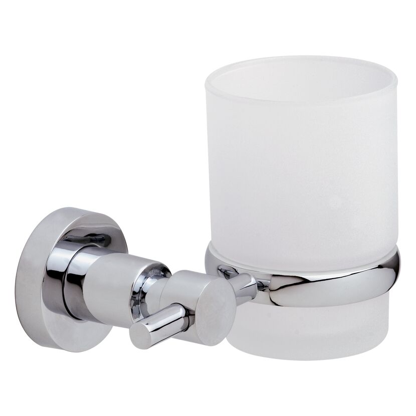 Zahnputzbecherhalter mit mattem Glas