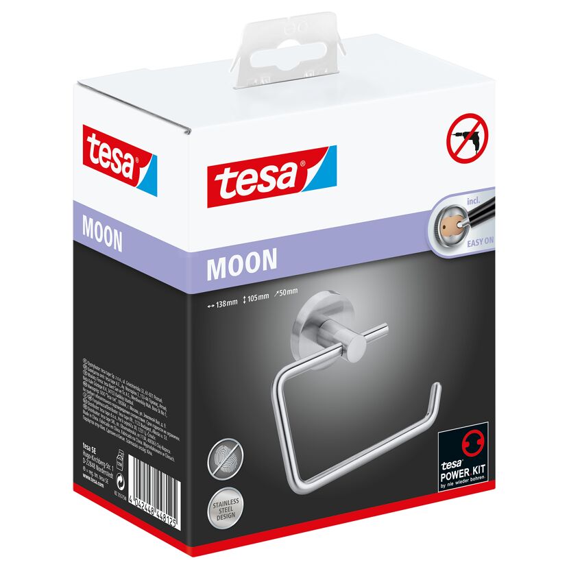 Tesa Moon WC-Rollenhalter in Edelstahl-Optik