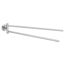 Handtuchhalter MOON, 2-armig, Edelstahl