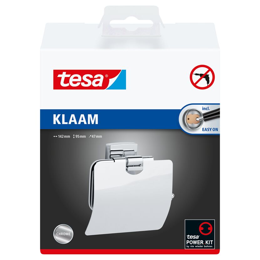 WC-Rollenhalter 'Klaam' mit Deckel 14,2 x 9,5 x 4,7 cm