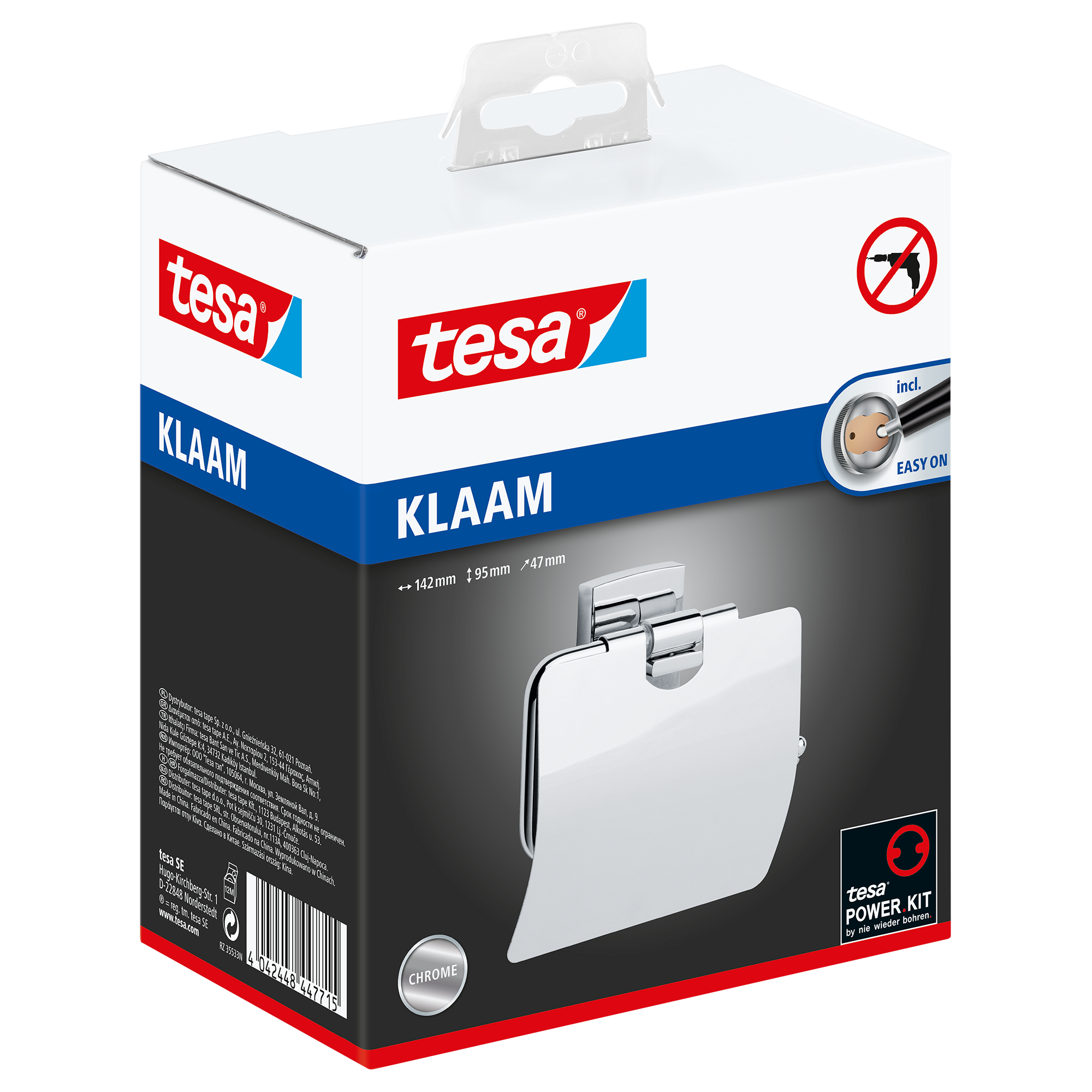 WC-Rollenhalter 'Klaam' mit Deckel 14,2 x 9,5 x 4,7 cm + product picture