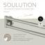 Handtuchhalter 'Soulution' doppelreihig nickelfarben 37-52 cm
