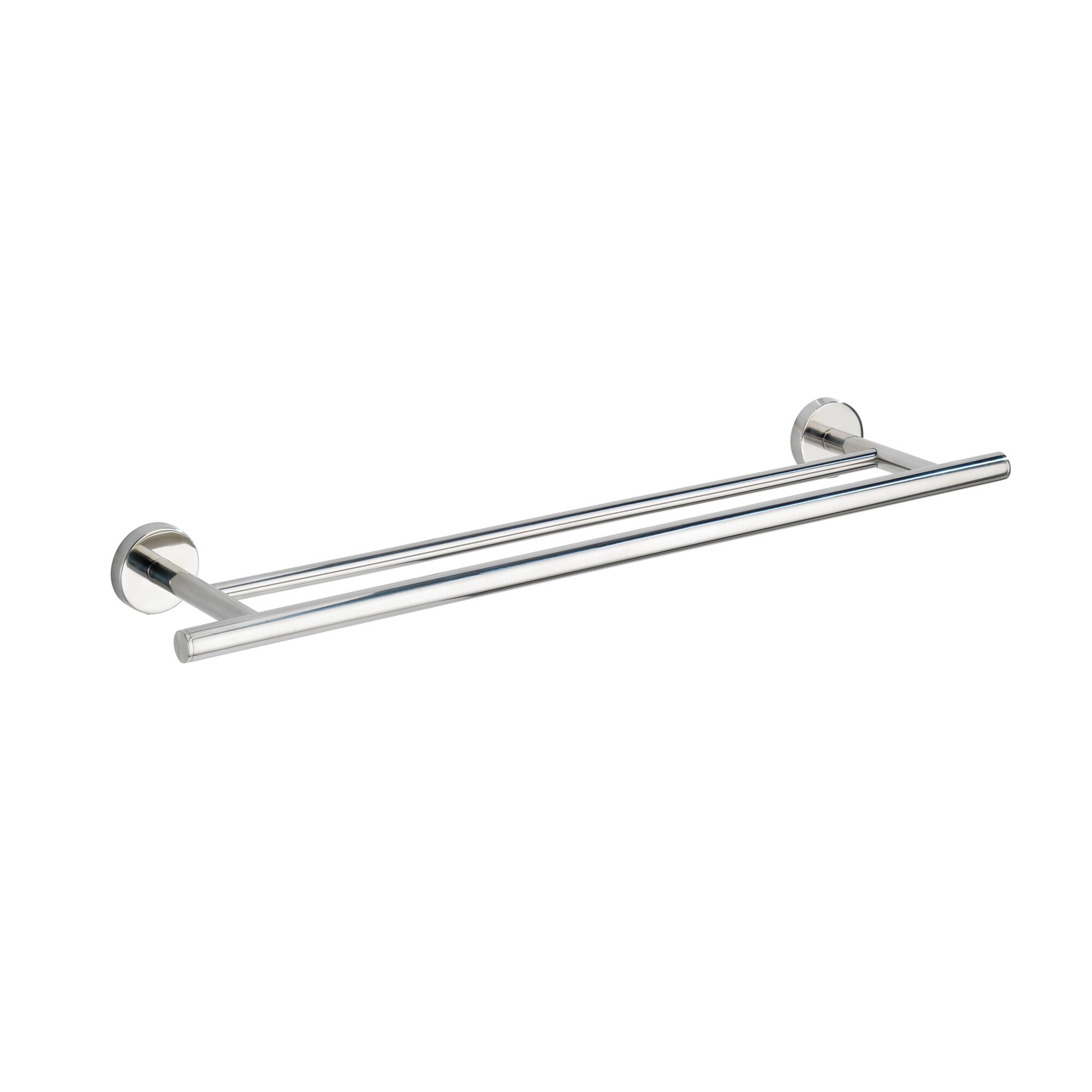 Doppelte Handtuchstange Bosio Shine aus glänzendem Edelstahl
