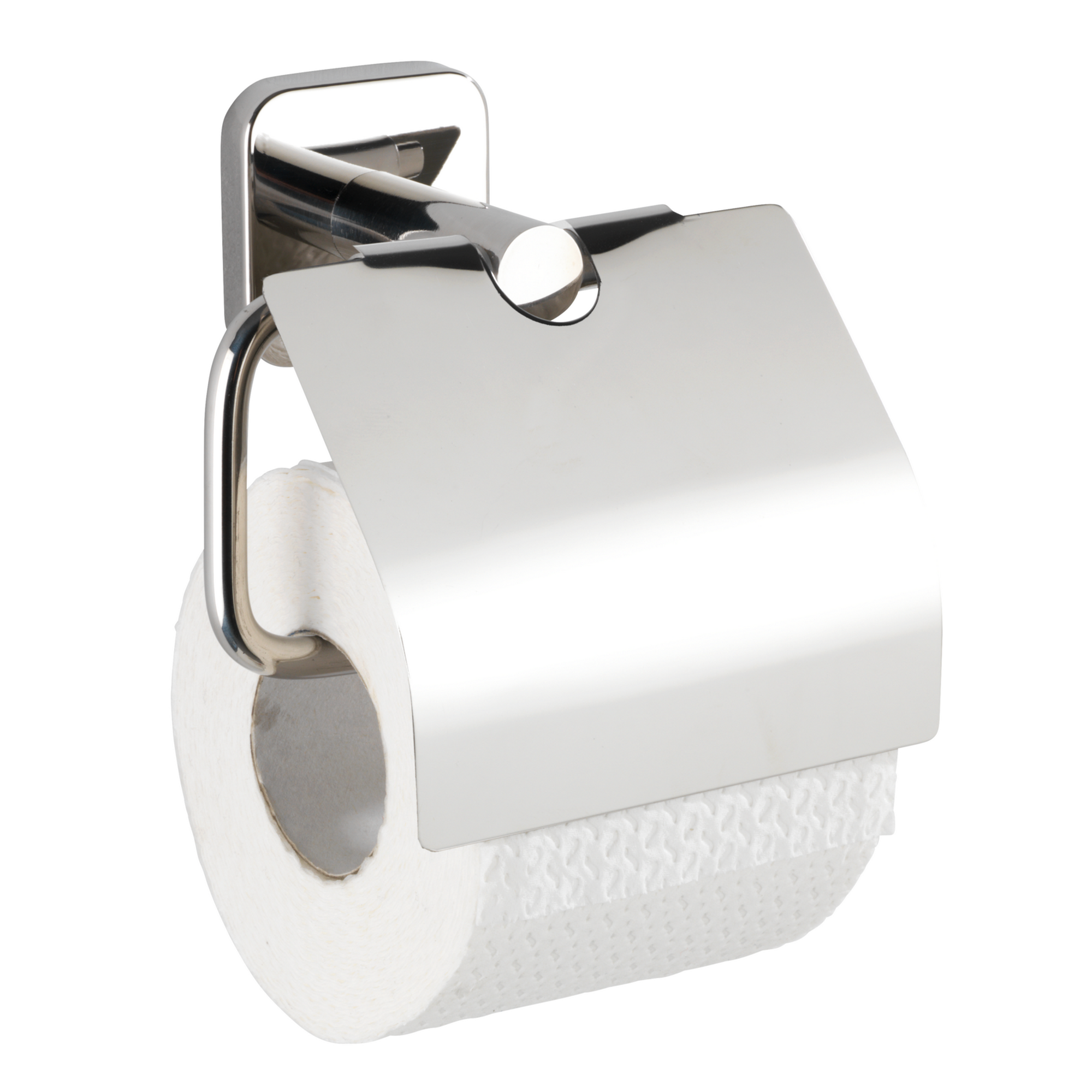 Toilettenpapierhalter 'Mezzano' Edelstahl rostfrei, mit Deckel + product picture