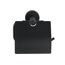Schwarzer Toilettenpapierhalter Bosio