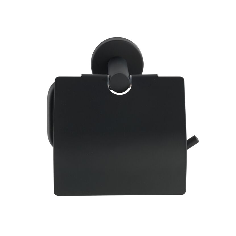 Schwarzer Toilettenpapierhalter Bosio