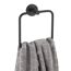 Handtuchring Bosio schwarz matt mit Handtuch