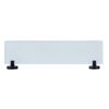 Schwarze matte Glasablage Bosio