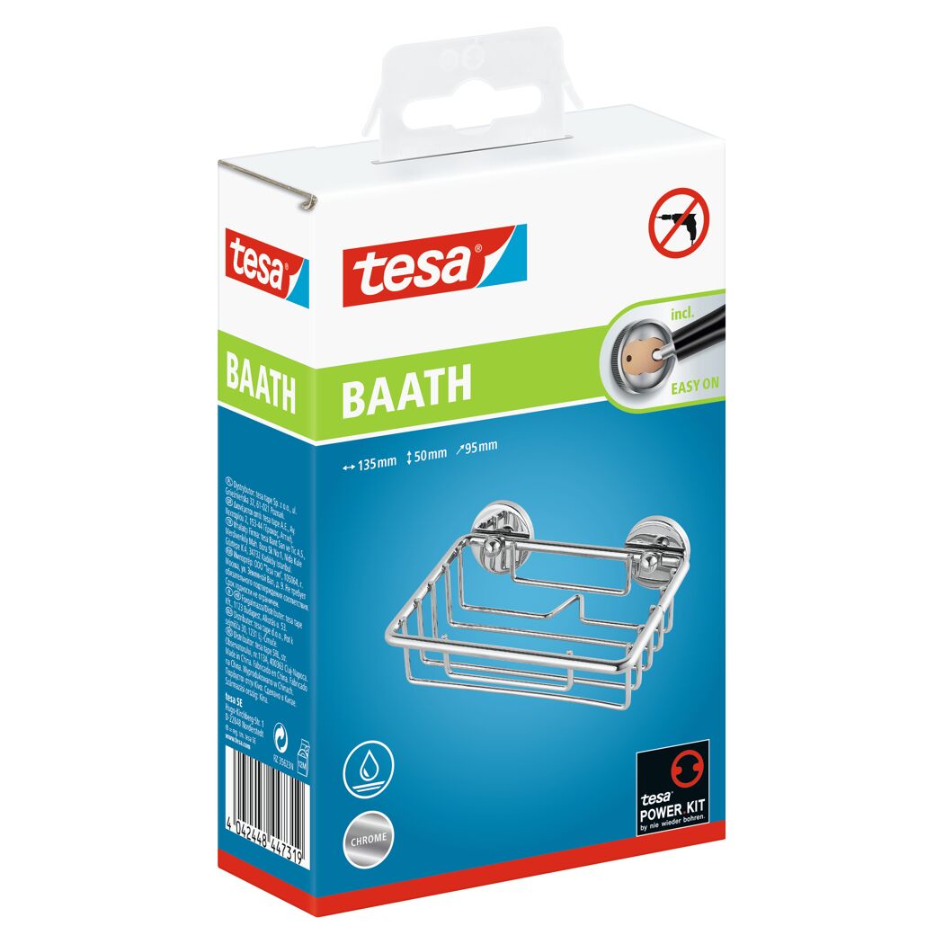 Tesa Baath Seifenkorb, verchromt, in Verpackung