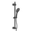 Duchschbrause-Set 'Raven' schwarz matt