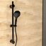 Duchschbrause-Set 'Raven' schwarz matt
