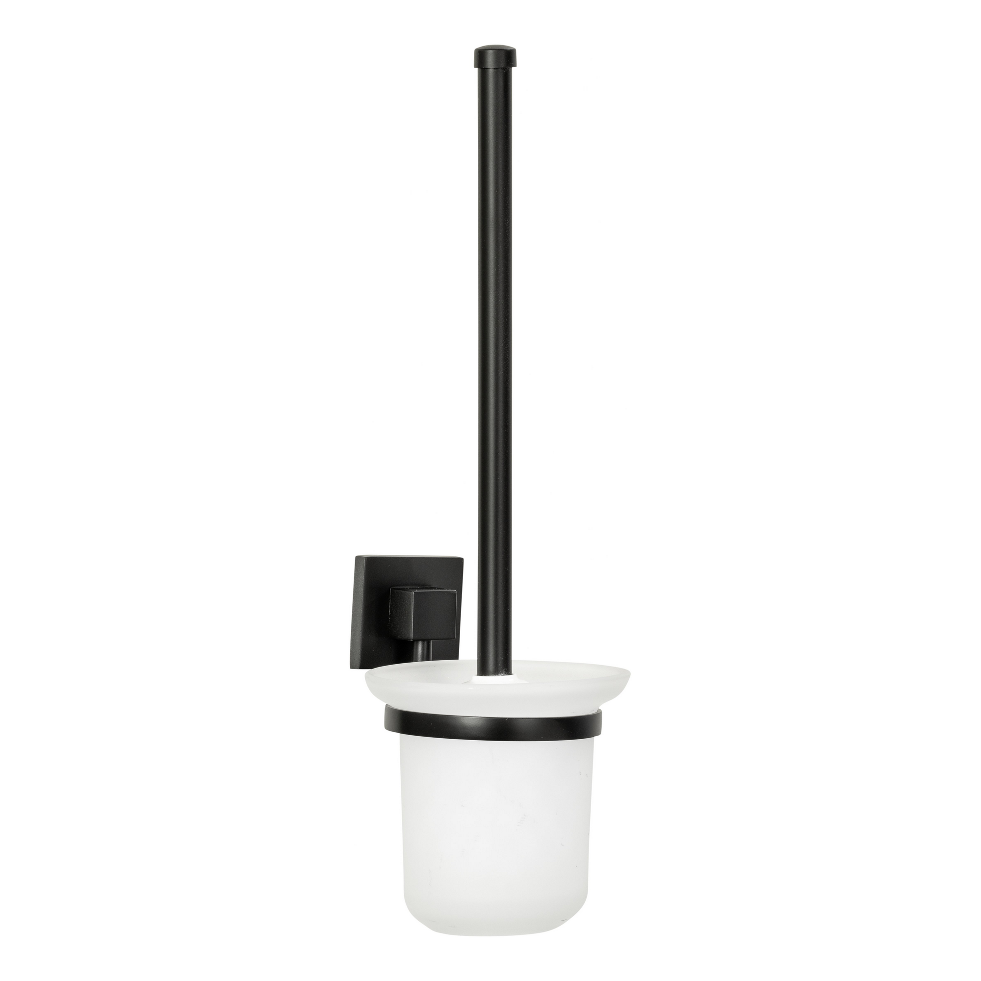 Toilettenbürste mit Wandhalterung, schwarz-weiß + product picture