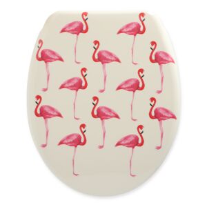 WC-Sitz 'Flamingo' mit Absenkautomatik bunt 45 x 37,6 cm